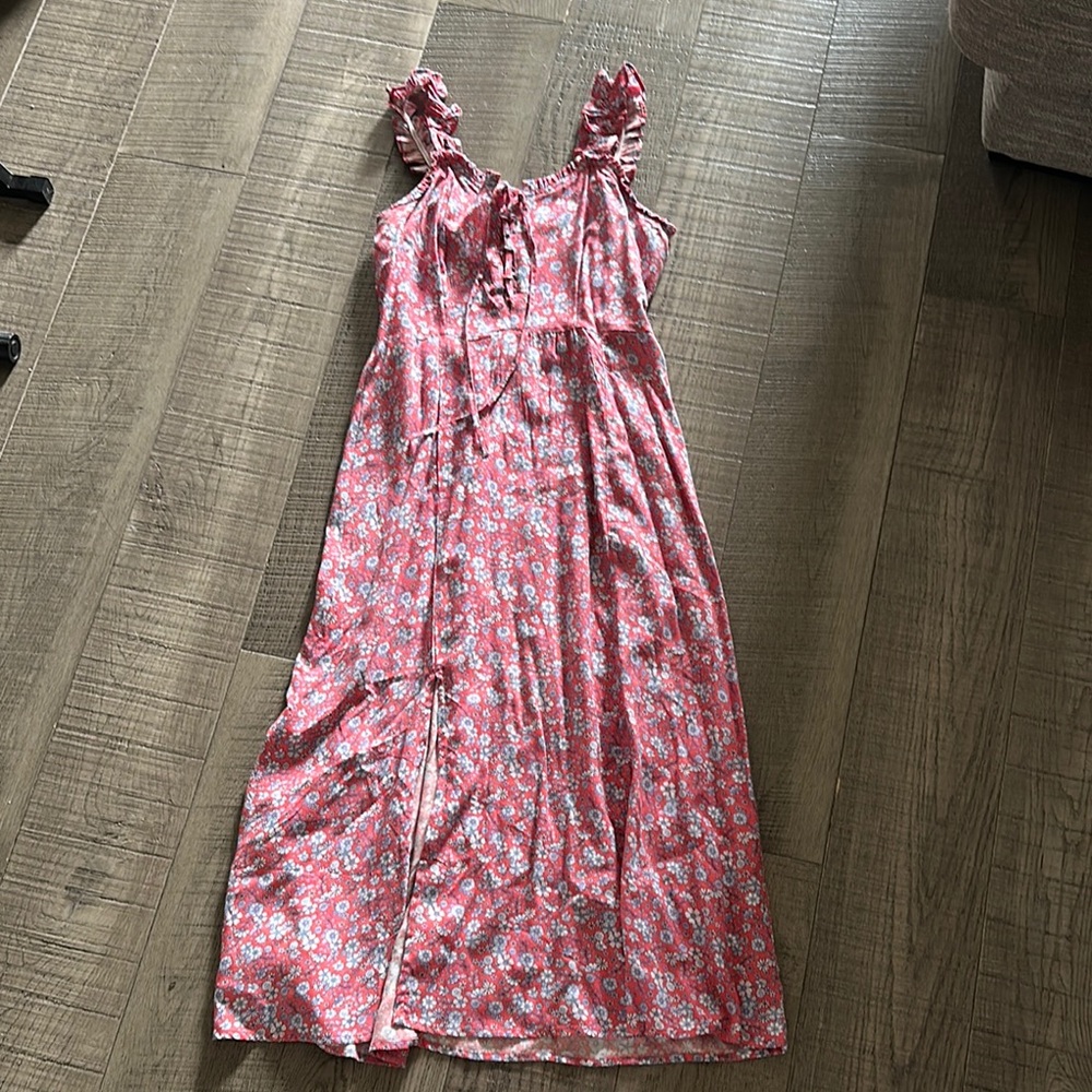 Floral Pink Maxi Dress